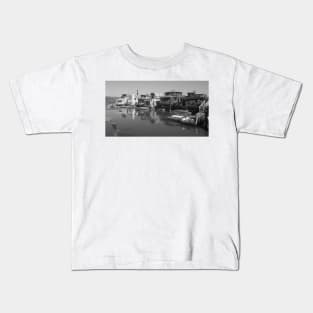 Waterworld - Sausalito Docks. Kids T-Shirt